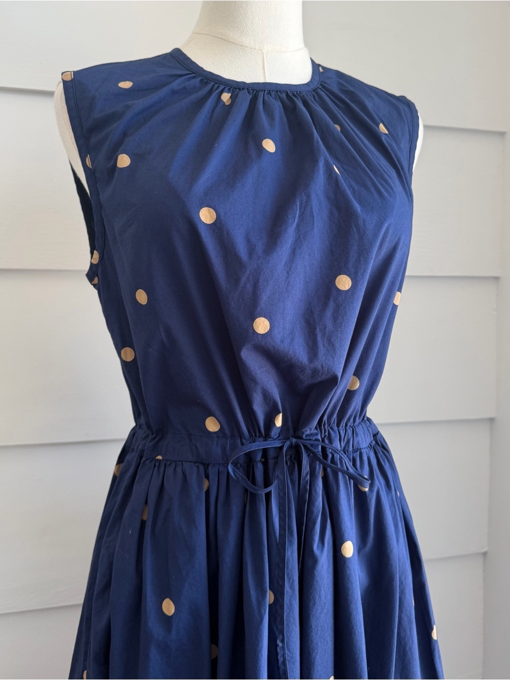 Kate Sylvester Dress Dotty Cotton Dress in Ink - Picture 2 of 8